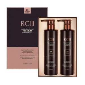 RG3 RGIII Premium Hair Loss Clinic Shampoo (Two Bottle Set) 韓國紅參提取頭髮再生洗髮露(兩瓶裝)