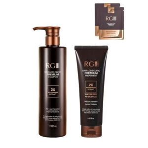 RG3 RGIII Premium Hair Loss Clinic Shampoo and Treatment New 韓國紅參提取頭髮再生洗髮露+護髮素