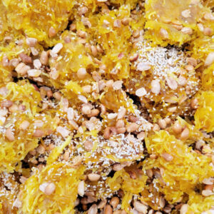 4077 麥芽薑絲芝麻花生軟糖 Maltoes Sesame Peanut Shredded Ginger - Mứt Gừng Sợi Đậu Phộng Có Mè